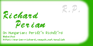 richard perian business card